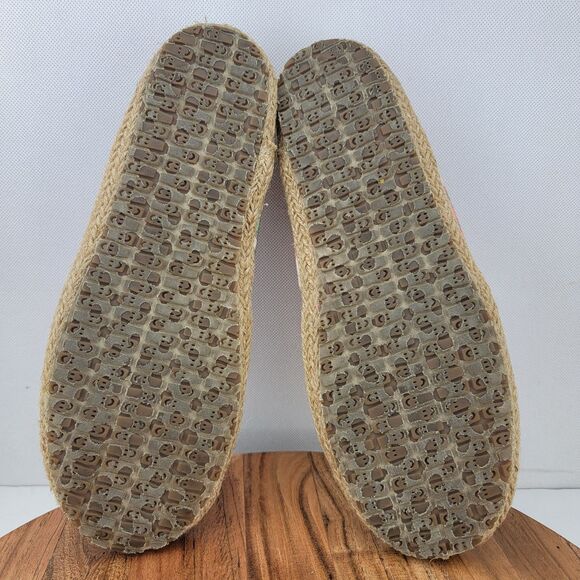 Sanuk Womens Size 10 Red Boho Sun Fade Print Mya Espadrille Flats Shoes - Picture 6 of 7